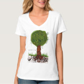 mijn wortels zijn diep t-shirt (Voorkant)