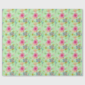 Mijn XOXO Little Princess Floral Art Print Design Cadeaupapier (Vlak)