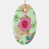 Mijn XOXO Little Princess Floral Art Print Design Keramisch Ornament (Rechts)