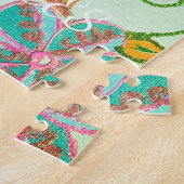 Mijn XOXO Little Princess Floral Art Print Design Legpuzzel (Zijkant)