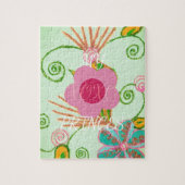 Mijn XOXO Little Princess Floral Art Print Design Legpuzzel (Verticaal)