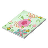 Mijn XOXO Little Princess Floral Art Print Design Notitieblok (Linkerzijde)