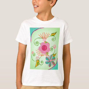 Mijn XOXO Little Princess Floral Art Print Design T-shirt