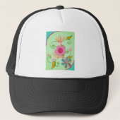Mijn XOXO Little Princess Floral Art Print Design Trucker Pet (Voorkant)