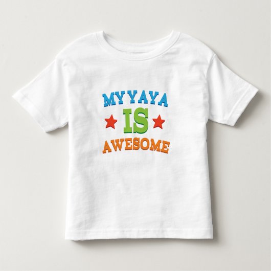 Mijn Yaya is Geweldige Kinder Shirts (Voorkant)