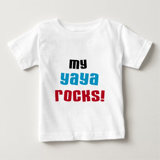 Mijn Yaya Rocks T shirten en geschenken (Voorkant)