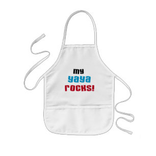 Mijn Yaya Rocks T shirten en geschenken Kinder Schort