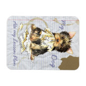 Mijn Yorkie Ate mijn Lesson Plan Magneet (Horizontaal)