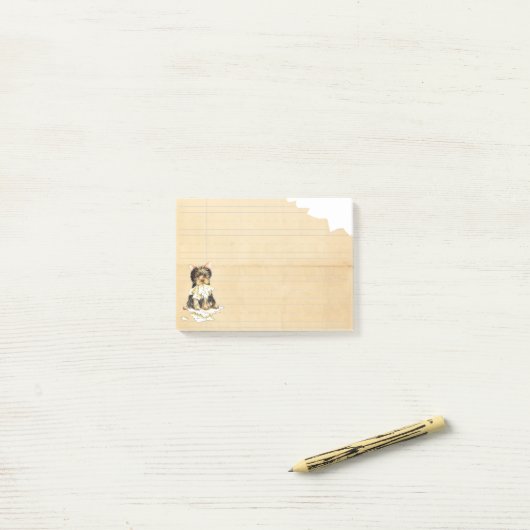 Mijn Yorkie Ate mijn thuiswerk Post-it® Notes (Op bureau)