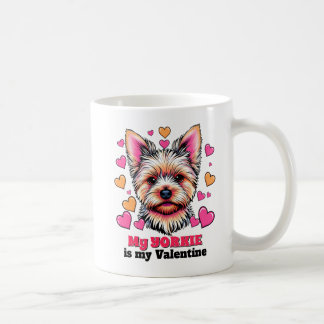 Mijn Yorkie is mijn Valentijn Schattige Funny Koffiemok