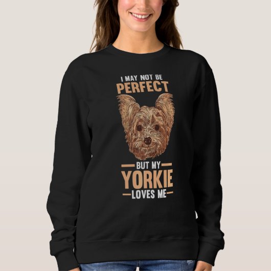 Mijn Yorkshire Terrier houdt van me Trui (Voorkant)