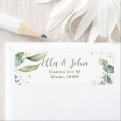 Mijn zachte adreslabel elegant groen etiket (Insitu)