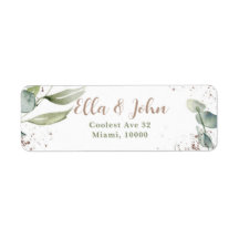 Mijn zachte adreslabel elegant groen