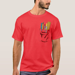 Mijn zak. Mijn pennen. (kastanjebruin) T-shirt
