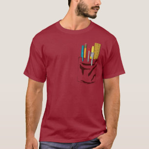Mijn zakje. Mijn pennen. (kastanjebruin) T-shirt
