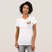 Mijn zakje. Mijn pennen. (wit) T-shirt (Voorkant volledig)