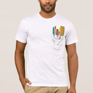 Mijn zakje. Mijn pennen. (wit) T-shirt