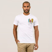 Mijn zakje. Mijn pennen. (wit) T-shirt (Voorkant volledig)