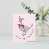 Mijn zakje zit vol van een kangoeroe platte kaart (Staand voorkant)