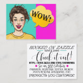 Mijn Zazzle Kaart Contactkaartje (Voorkant / Achterkant)