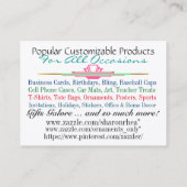 Mijn Zazzle Producten Visitekaartje 2 (Achterkant)