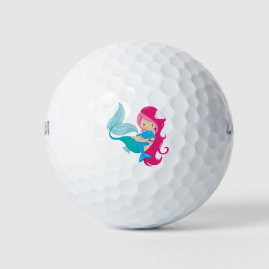 Mijn Zeemeermin en Dolphin Golfballen (Voorkant)