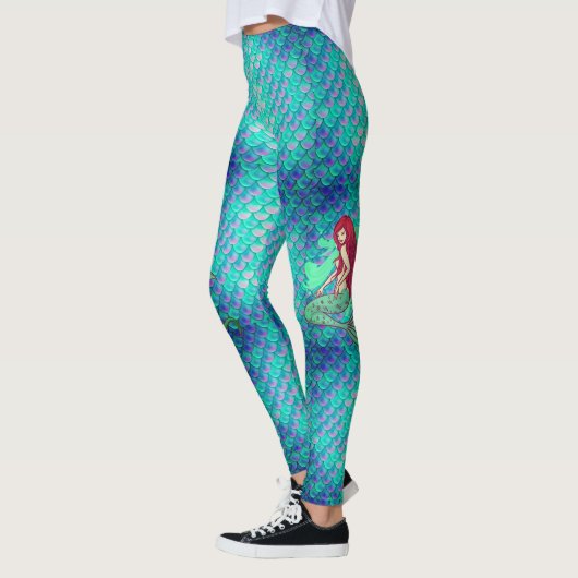 Mijn zeemeermin Leggings met weegschalen Women's W (Links)