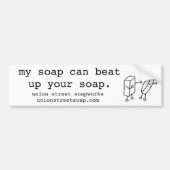 Mijn zeep-Bumpersticker Bumpersticker (Voorkant)