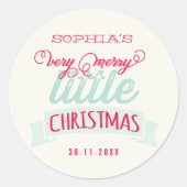 Mijn zeer prettige kerstkerst Baby 1 kerst Ronde Sticker (Voorkant)