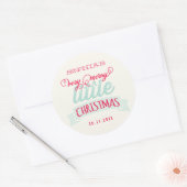 Mijn zeer prettige kerstkerst Baby 1 kerst Ronde Sticker (Envelop)