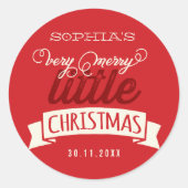 Mijn zeer prettige kerstkerst Baby 1 kerst Ronde Sticker (Voorkant)