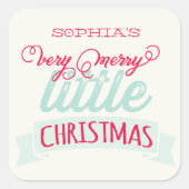 Mijn zeer prettige kerstkerst Baby 1 kerst Vierkante Sticker (Voorkant)