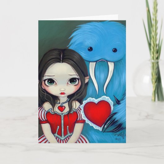 Mijn zeer vreemde Valentijn Wenskaart Feestdagen Kaart (Voorkant)