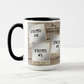 Mijn zegeningen 7-foto  fotolijsten-hout mok (Links)