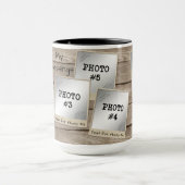 Mijn zegeningen 7-foto  fotolijsten-hout mok (Midden)