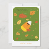 Mijn zegeningen tellen | Schattigee groene Candy C Feestdagenkaart (Voorkant)