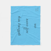 Mijn zelfzorg inschakelen fleece deken (Voorkant)