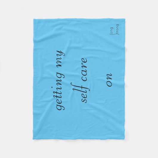 Mijn zelfzorg inschakelen fleece deken (Voorkant)