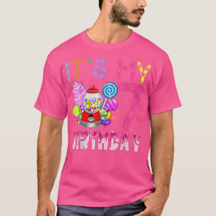 Mijn zevende verjaardag Snoep Candyland Birthday G T-shirt