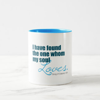 Mijn ziel houdt van tweekleurige koffiemok