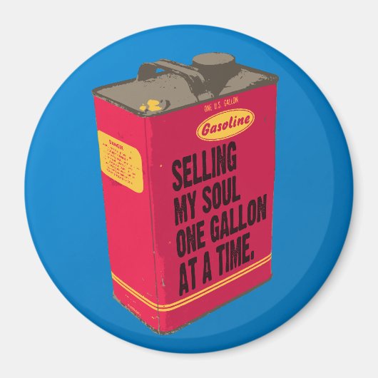 Mijn ziel verkopen - Ronde magneet (Voorkant)