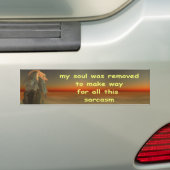 mijn ziel werd verwijderd bumpersticker (Op auto)