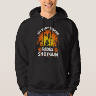 Mijn Zijdeachtige Terriër Hond Rijd Heks Schot Hag Hoodie