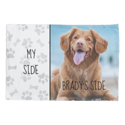 Mijn zijkant Honden Aangepaste foto Pet Lover Kussensloop (Achterkant)