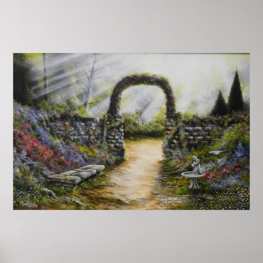 Mijn zijtuin afdrukken poster (Voorkant)
