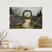 Mijn zijtuin afdrukken poster (Keuken)