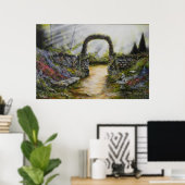 Mijn zijtuin afdrukken poster (Thuiskantoor)