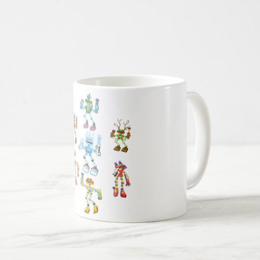 Mijn zingende monsters wubbox koffiemok (Voorkant rechts)