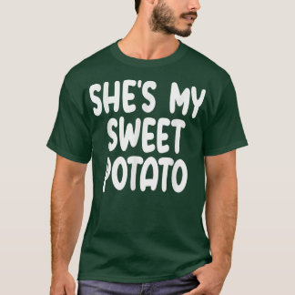 Mijn zoete aardappel I Yam Matching Couples Bedank T-shirt