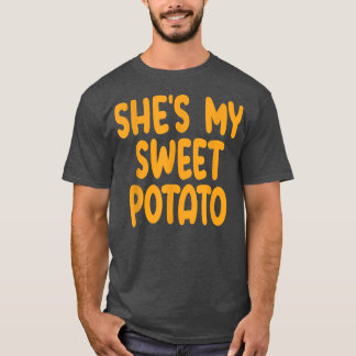 Mijn zoete aardappel I Yam Matching Couples Bedank T-shirt